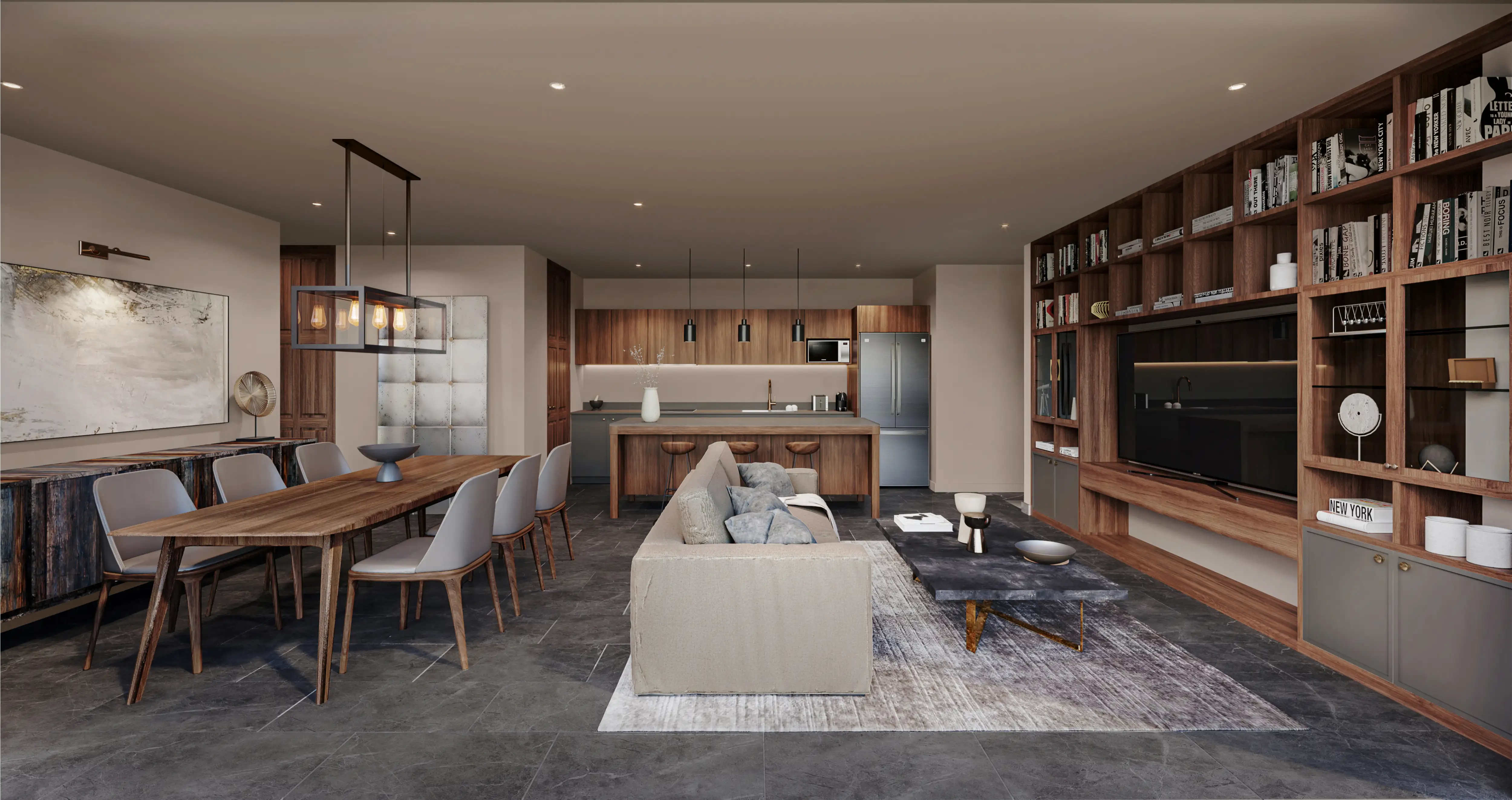 03 ART HOUSE INTERIOR SALA PERSPECTIVA 1 R3_D P - 2 recámaras