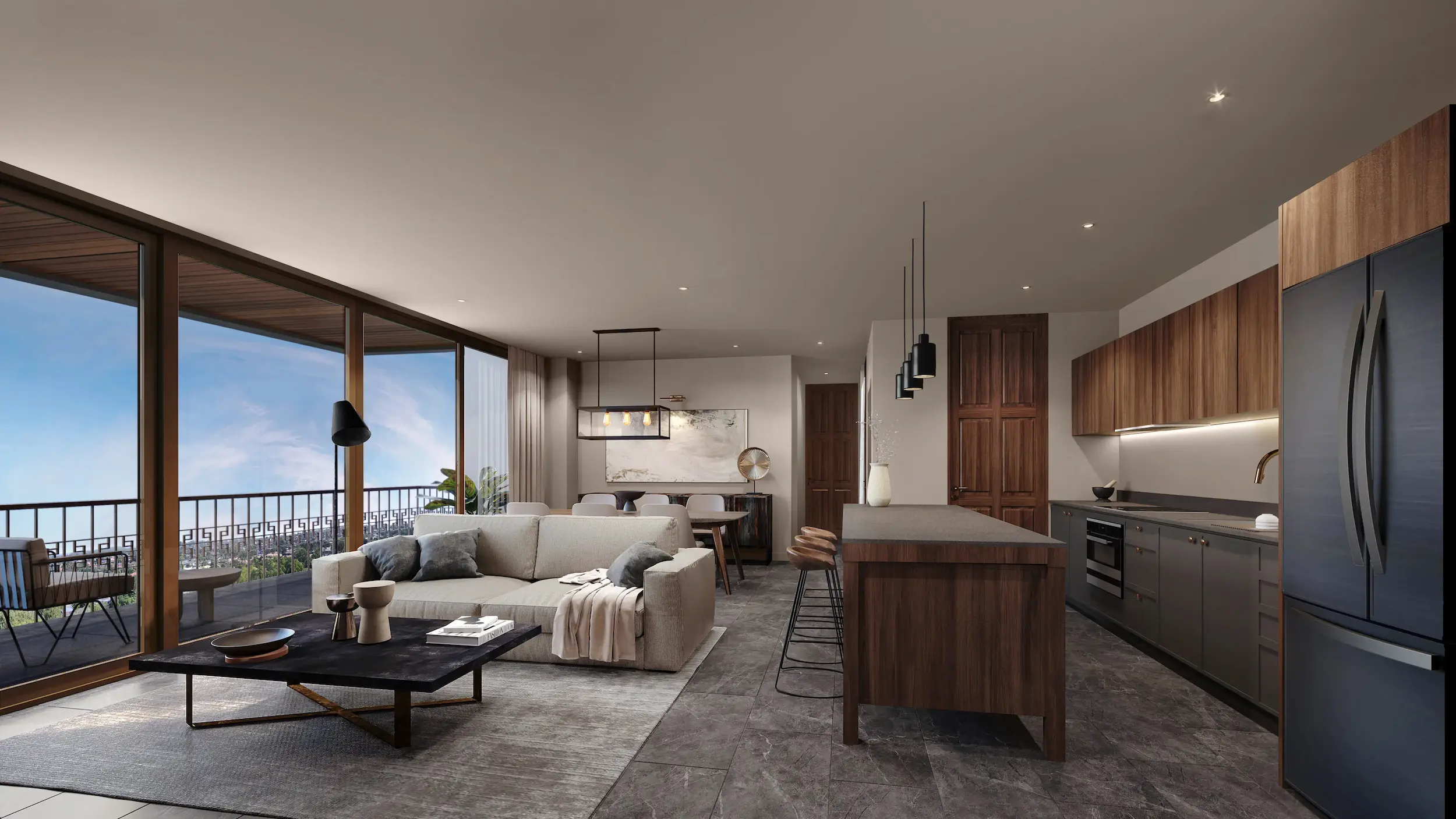 Interior de los departamentos Arthouse Mérida